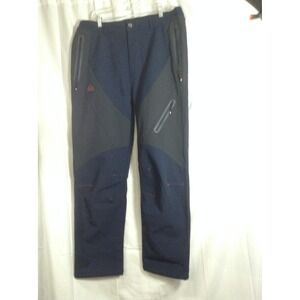 Outdoor Sports Men's Hiking Pants Waterproof Quick Dry Navy/Black Size 36